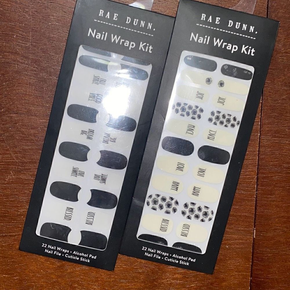 Ray Dunn Nail Wrap Kit lot JOY/PEACE/LOVE & GOOD VIBES/FREE SPIRIT/BLESSED